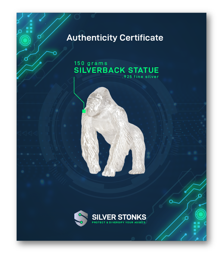 SilverBack Statue Certificate